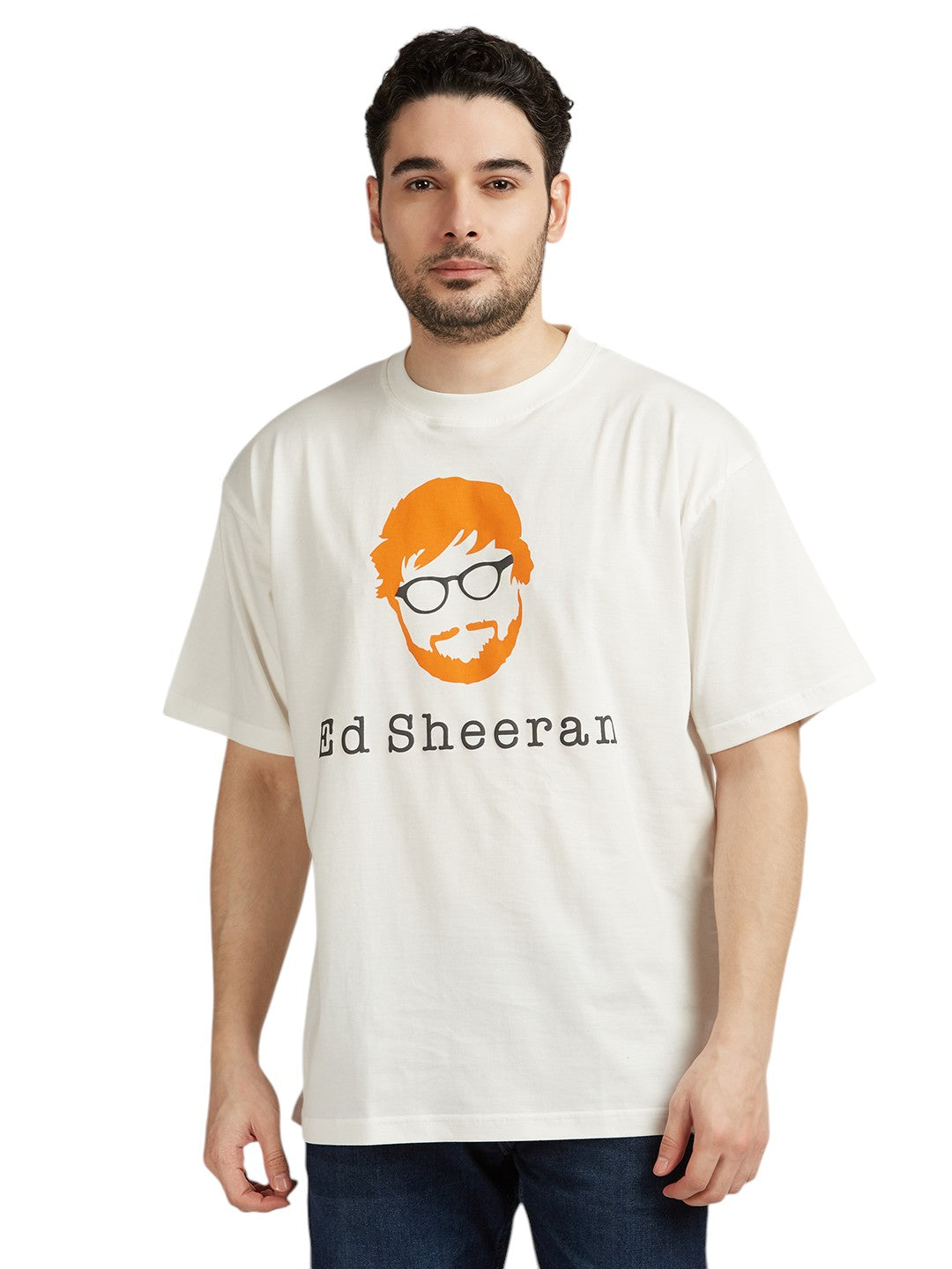 Ed Sheeran Puff Print/3d Limited Edition 200 GSM Oversized T-Shirt, Fan Favorite