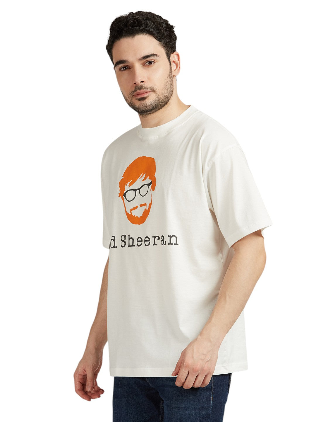 Ed Sheeran Puff Print/3d Limited Edition 200 GSM Oversized T-Shirt, Fan Favorite