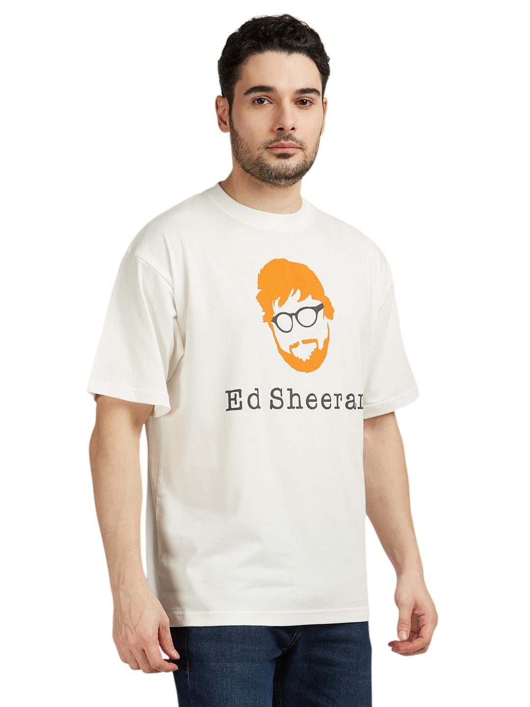Ed Sheeran Puff Print/3d Limited Edition 200 GSM Oversized T-Shirt, Fan Favorite