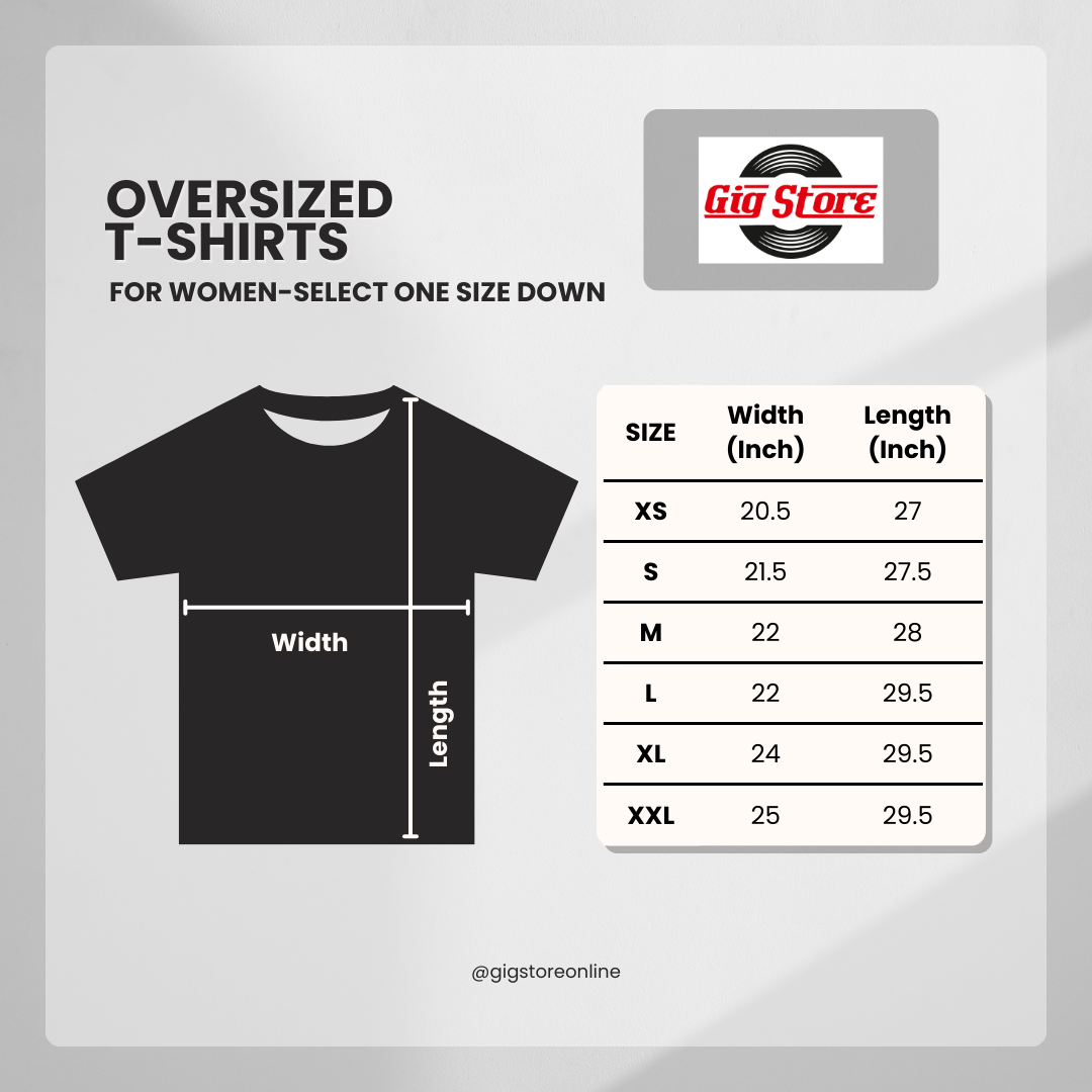 JEEP Oversized  Cotton Graphic Print 230 GSM T-Shirt