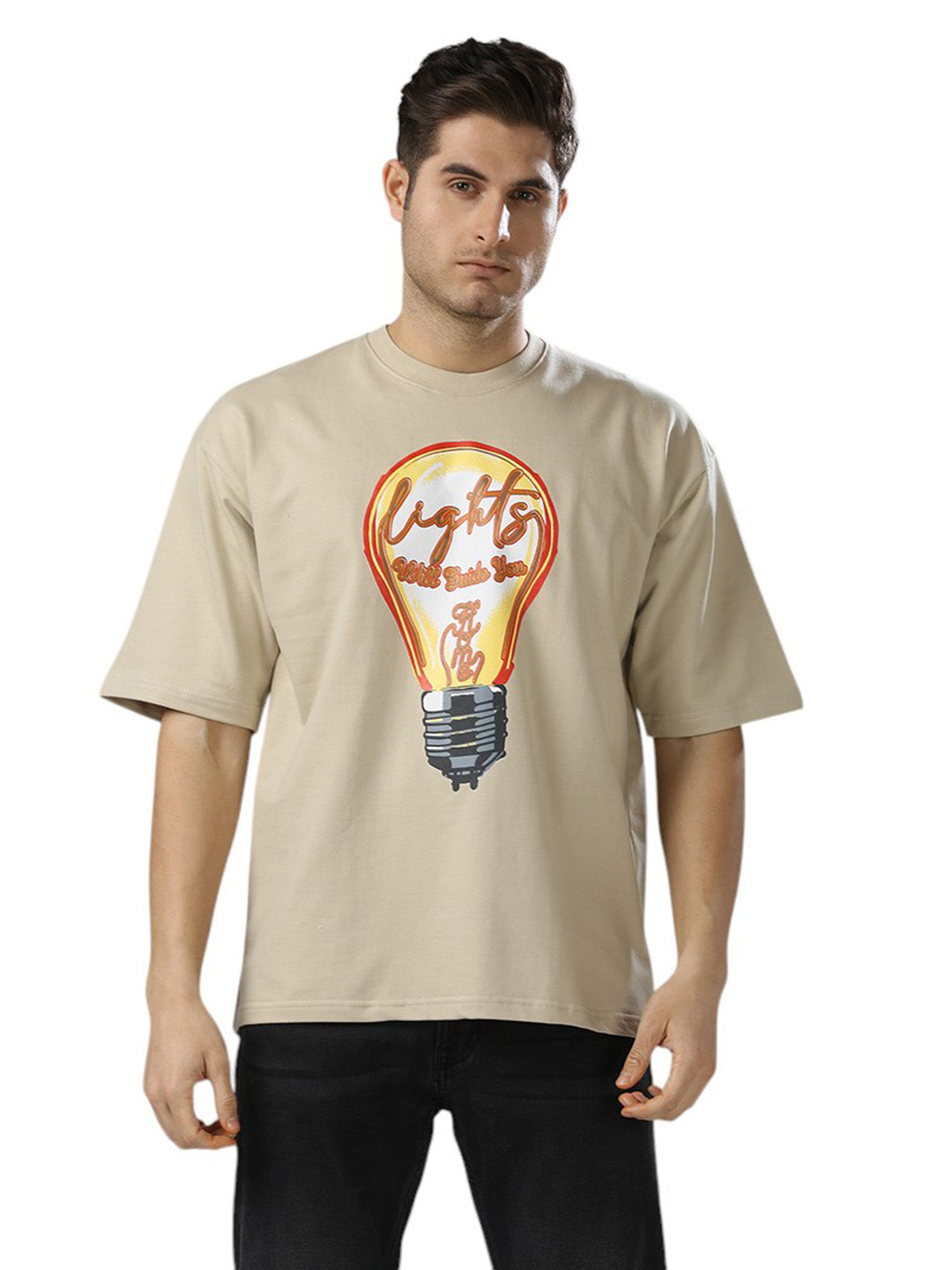 Coldplay Lights Will Guide You Oversized 230gsm Tshirt