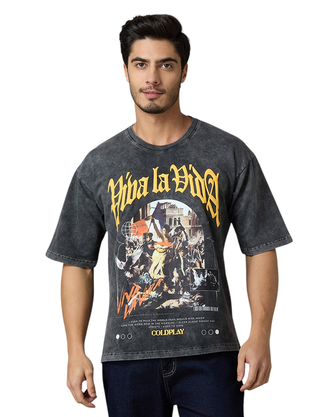 Coldplay Viva Da Vida Oversized 260gsm Tshirt Unisex