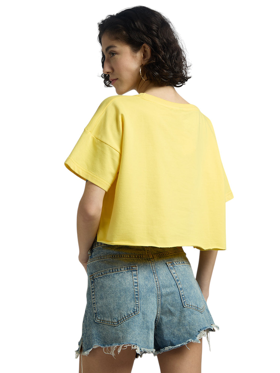 Coldplay Oversized Women Cotton Crop Top 220gsm T-shirt