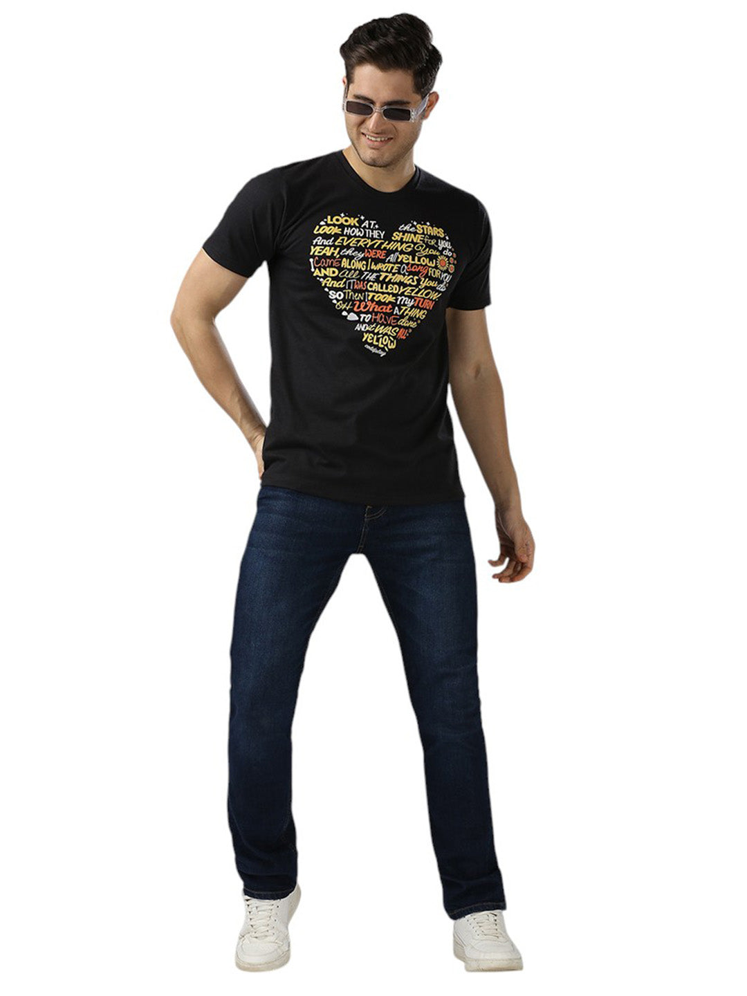 Coldplay Yellow Lyrics Tshirt Premium 180gsm