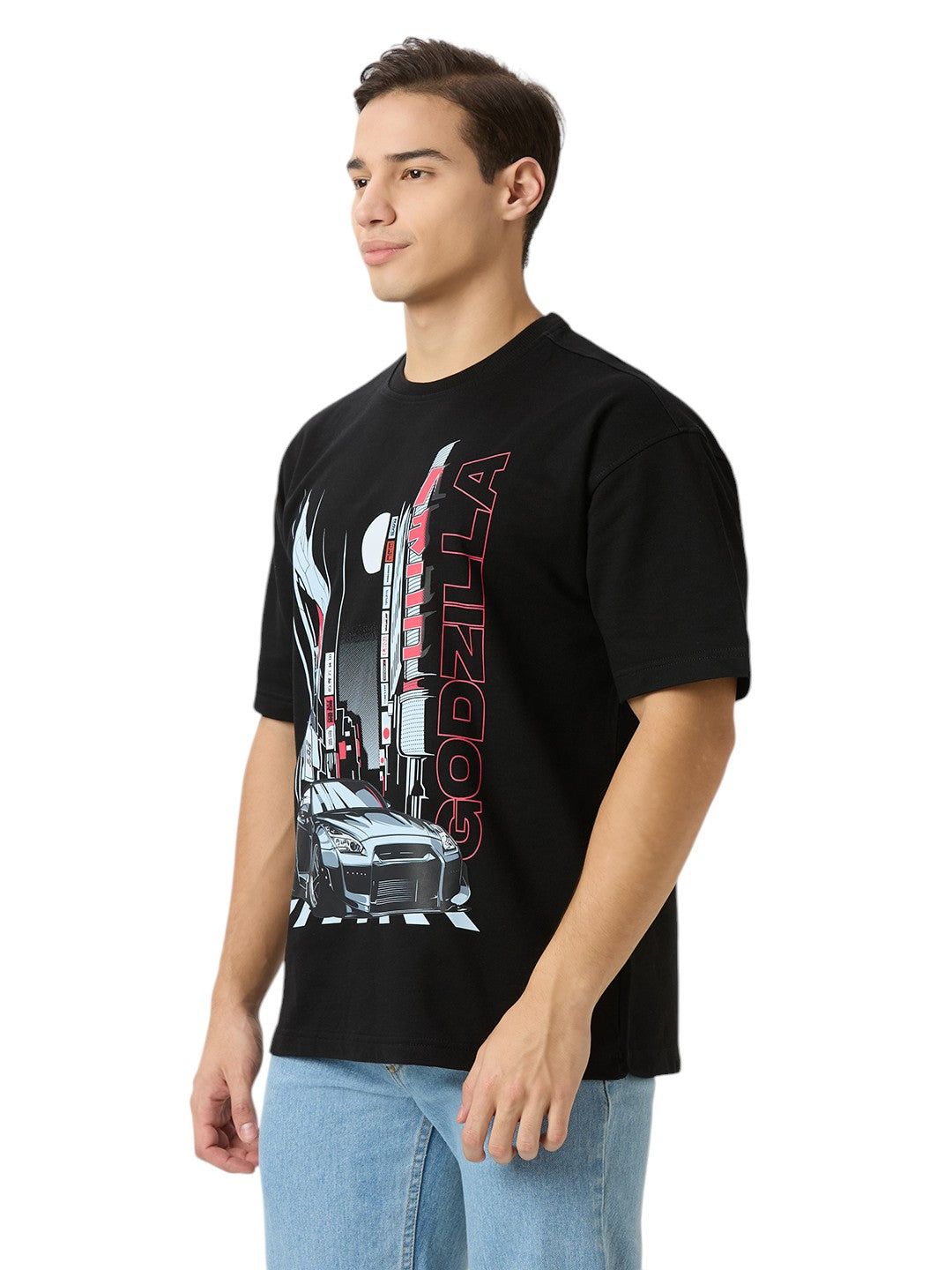 Nissan Godzilla Oversized  Cotton Graphic Print 260 GSM Unisex