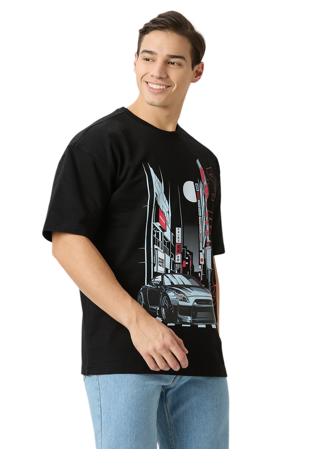 Nissan Godzilla Oversized  Cotton Graphic Print 260 GSM Unisex