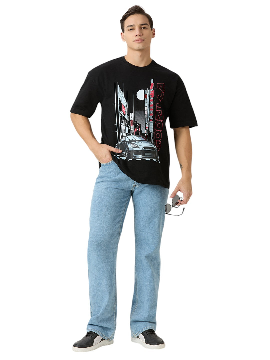 Nissan Godzilla Oversized  Cotton Graphic Print 260 GSM Unisex