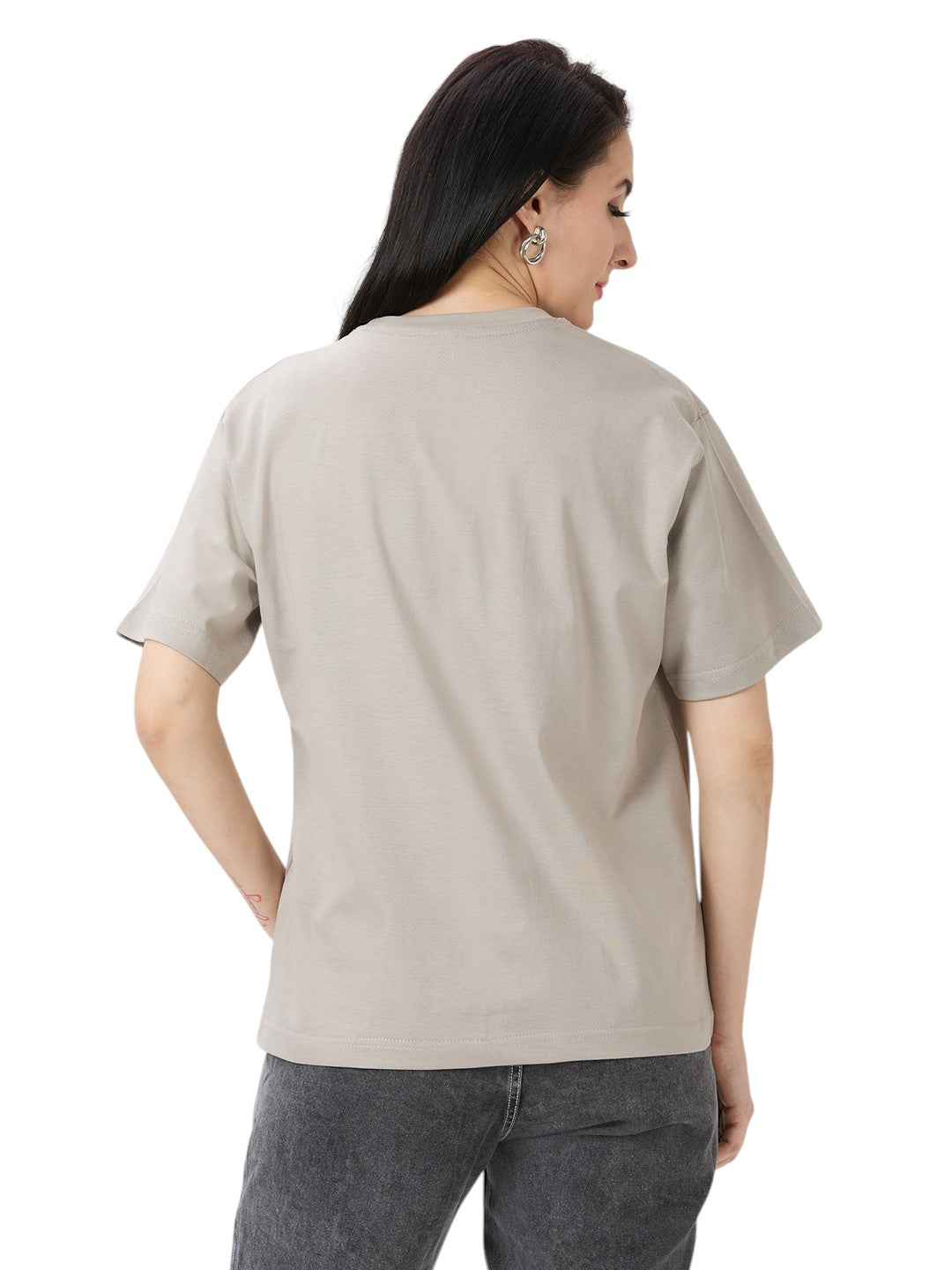 Porsche Oversized  Cotton Graphic Print 220 GSM T-Shirt Women