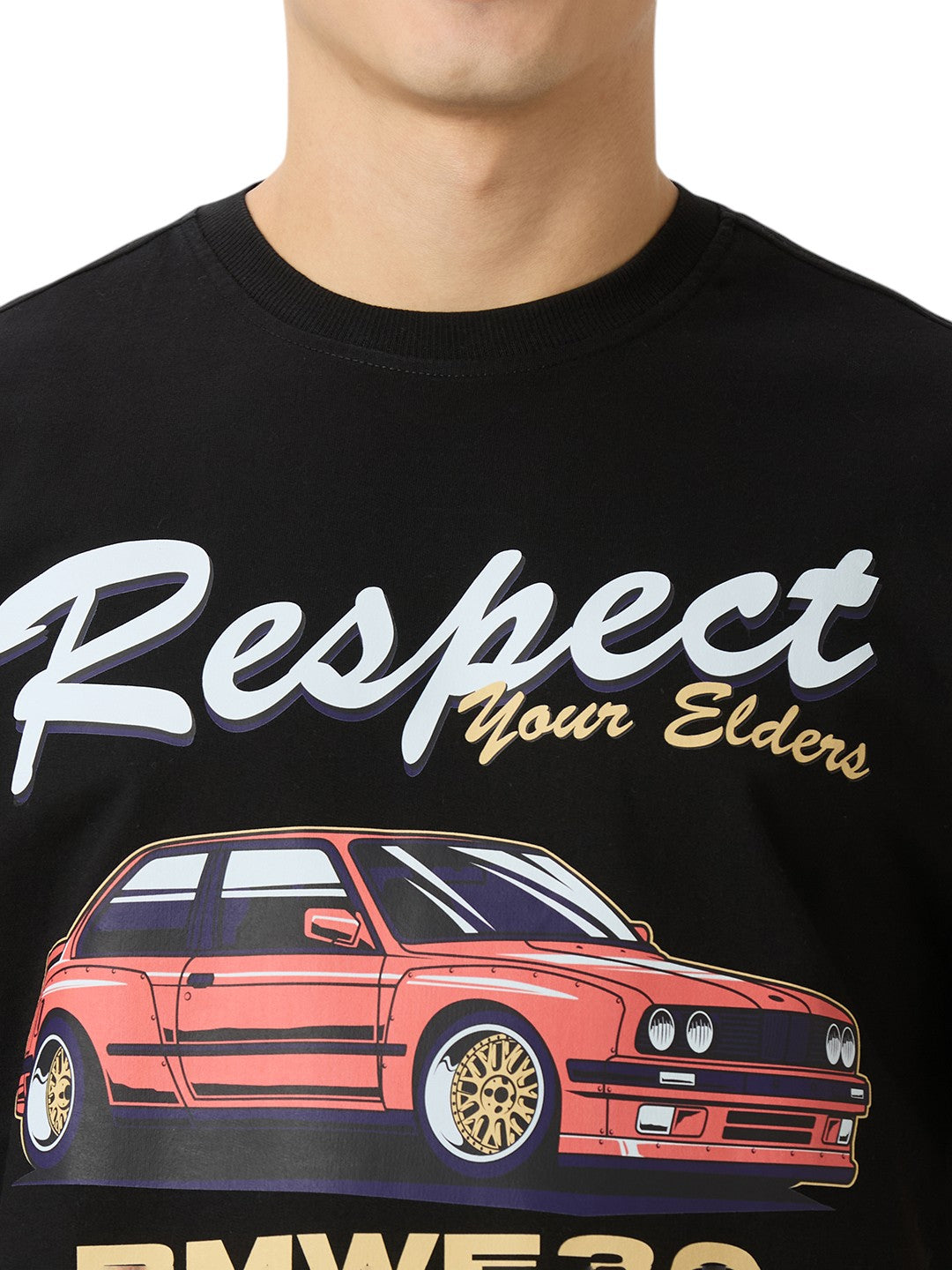 BMW E30 Oversized  Cotton Graphic Print 260 GSM T-Shirt Unisex