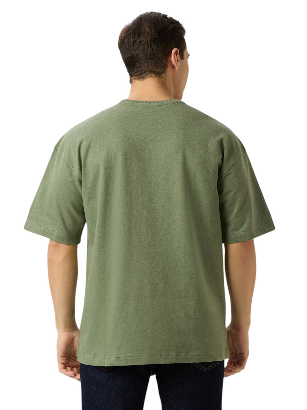 Men's Solid Cotton Oversized Premium 260 GSM T-Shirt