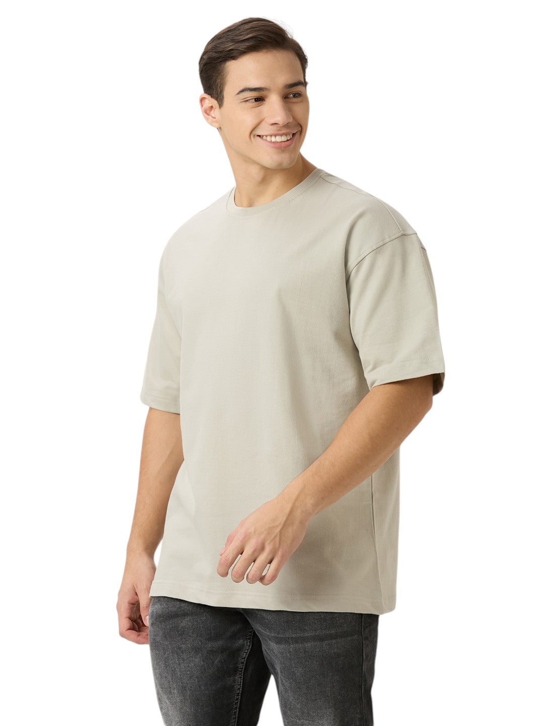 Men's Solid Cotton Oversized Premium 260 GSM T-Shirt
