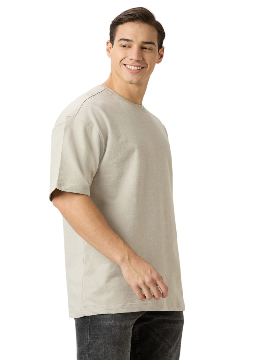 Men's Solid Cotton Oversized Premium 260 GSM T-Shirt