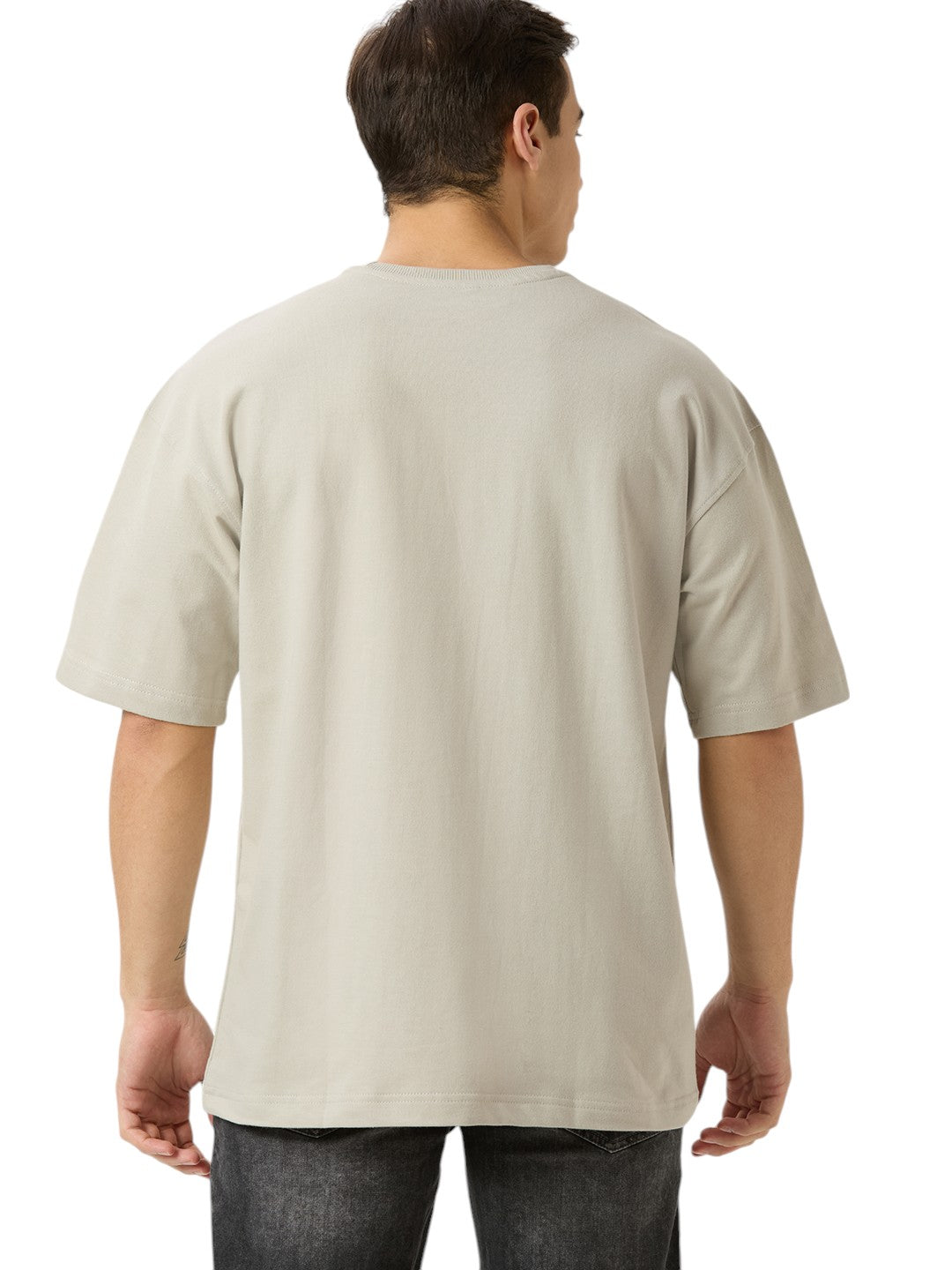 Men's Solid Cotton Oversized Premium 260 GSM T-Shirt