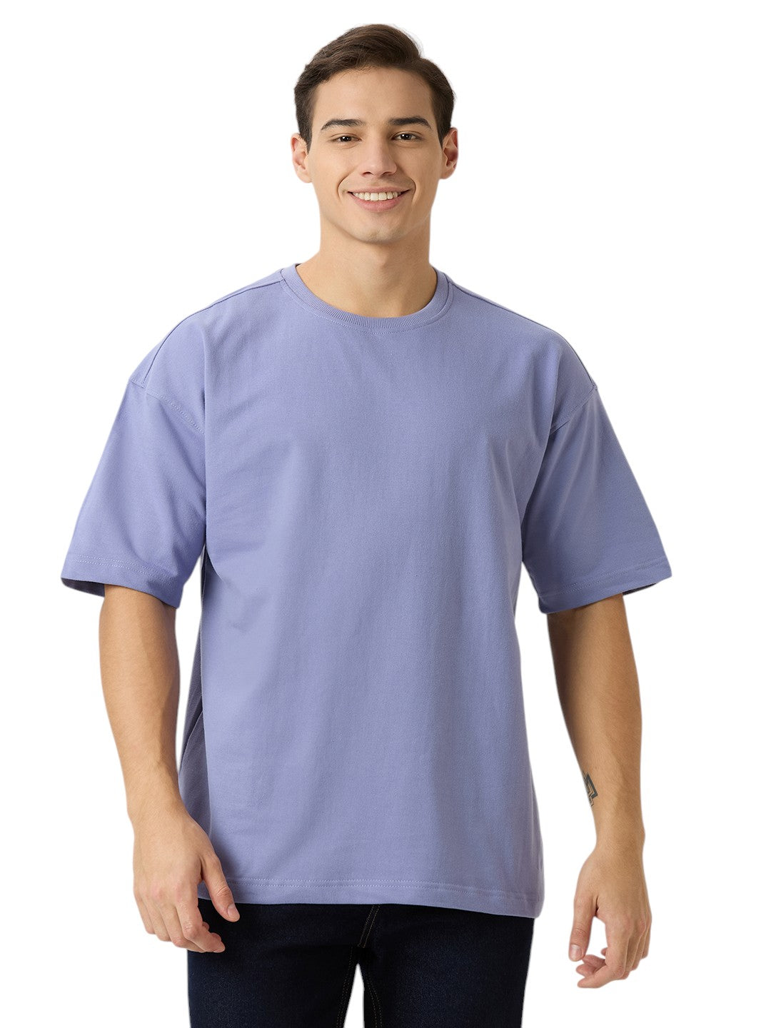 Men's Solid Cotton Oversized Premium 260 GSM T-Shirt