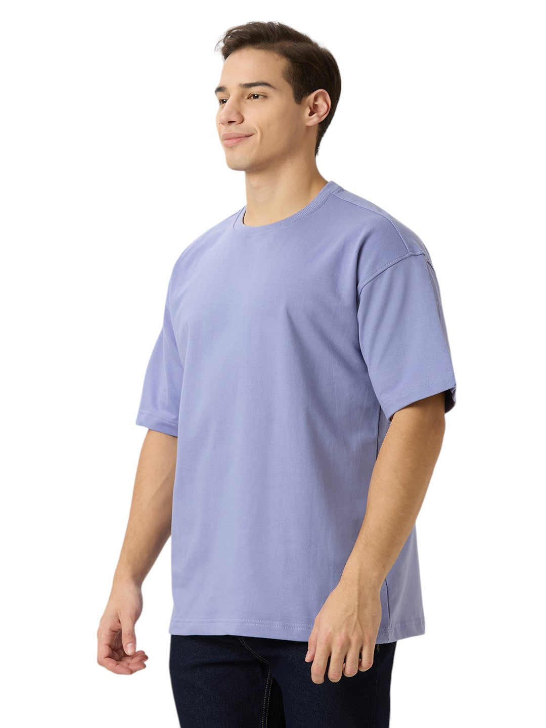 Men's Solid Cotton Oversized Premium 260 GSM T-Shirt
