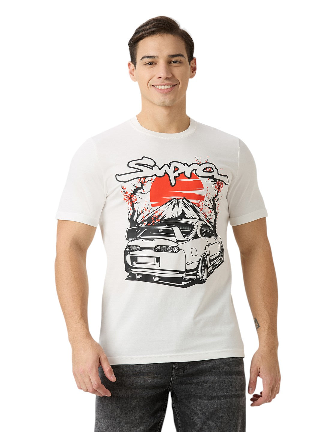 Toyota Supra Premium  Cotton Graphic Print 180 GSM T-Shirt Unisex