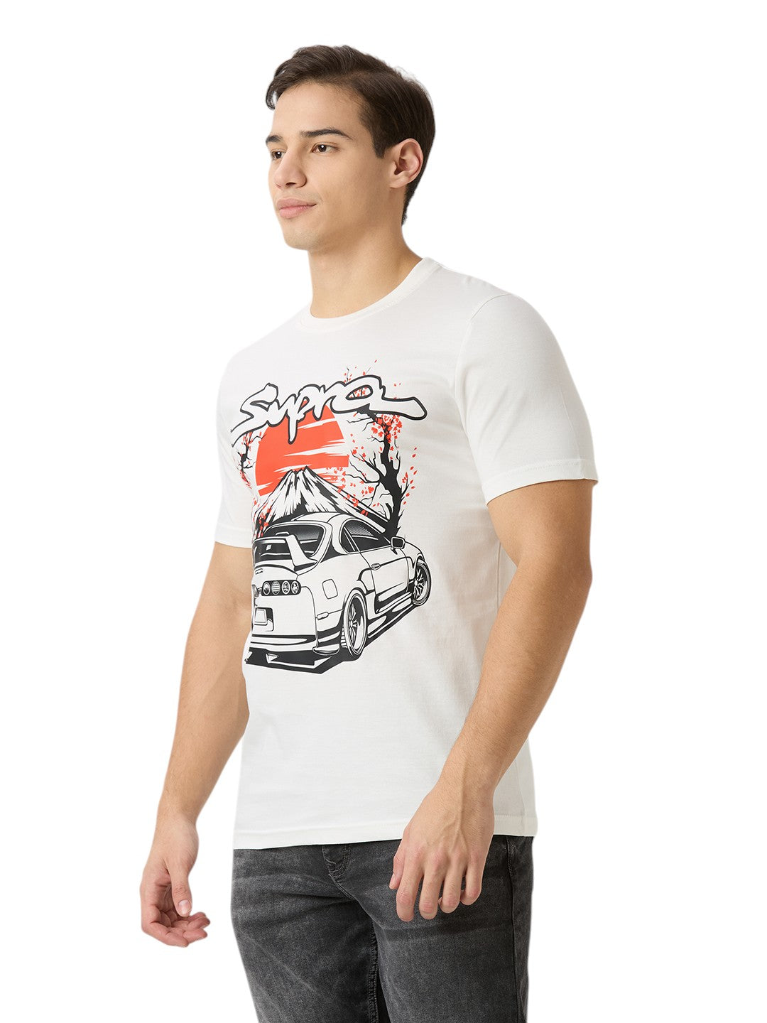 Toyota Supra Premium  Cotton Graphic Print 180 GSM T-Shirt Unisex
