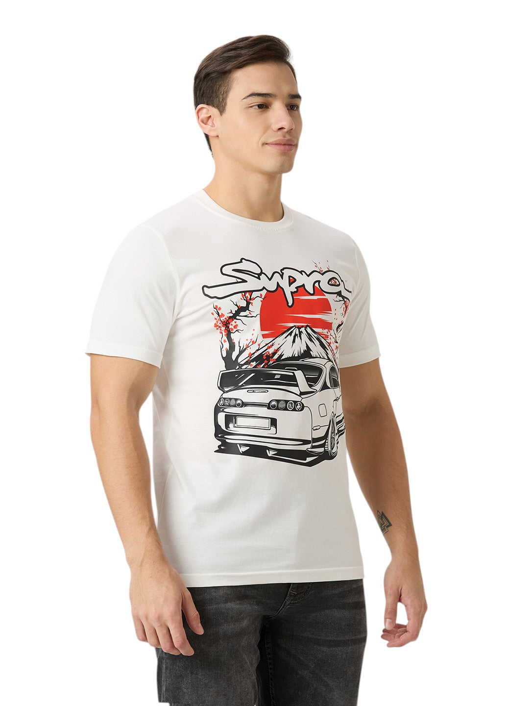 Toyota Supra Premium  Cotton Graphic Print 180 GSM T-Shirt Unisex
