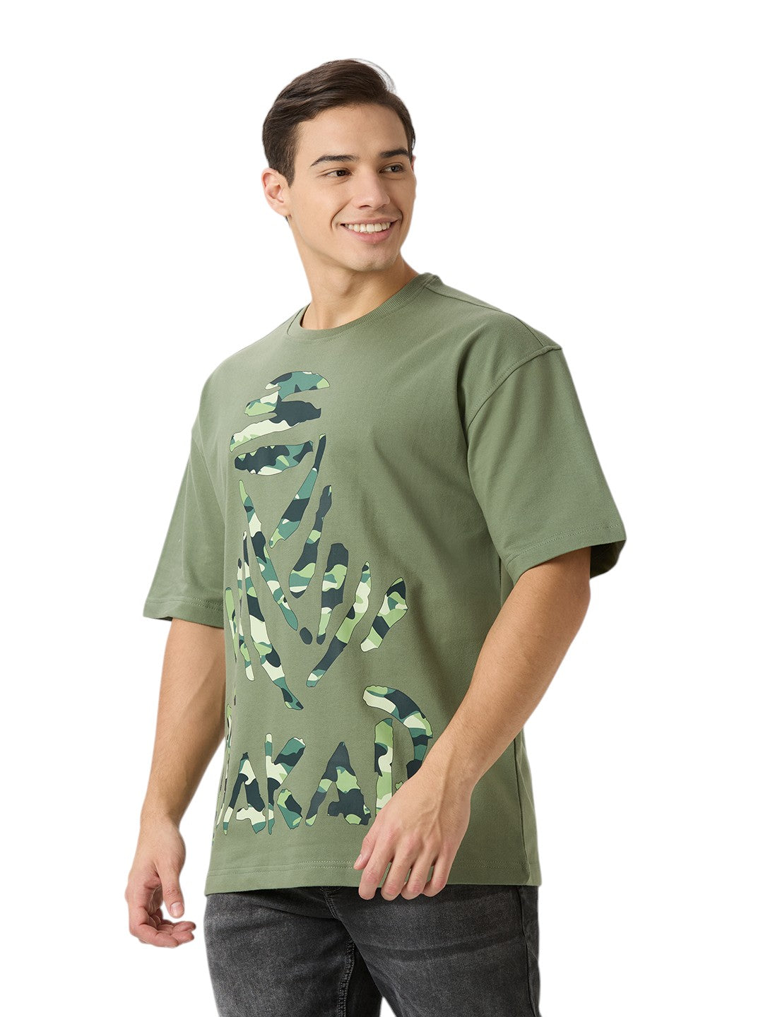 Dakar Rally Oversized  Cotton Graphic Print 260 GSM T-Shirt Unisex