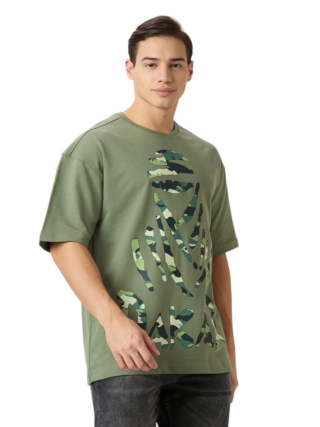 Dakar Rally Oversized  Cotton Graphic Print 260 GSM T-Shirt Unisex