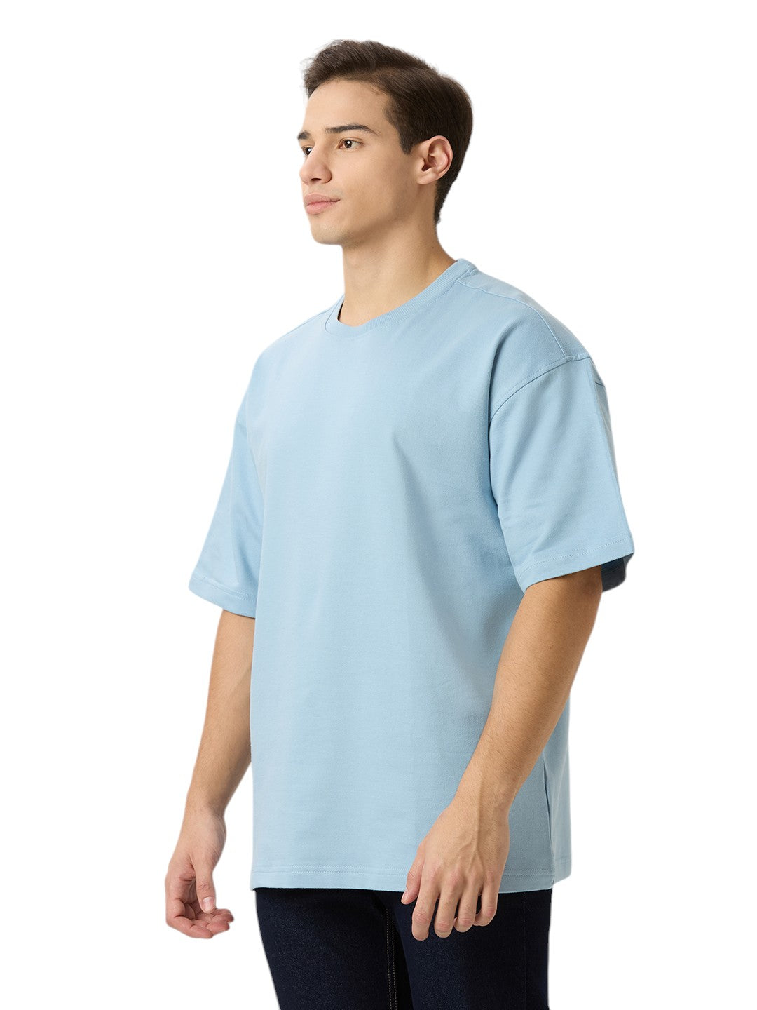 Men's Solid Cotton Oversized Premium 260 GSM T-Shirt