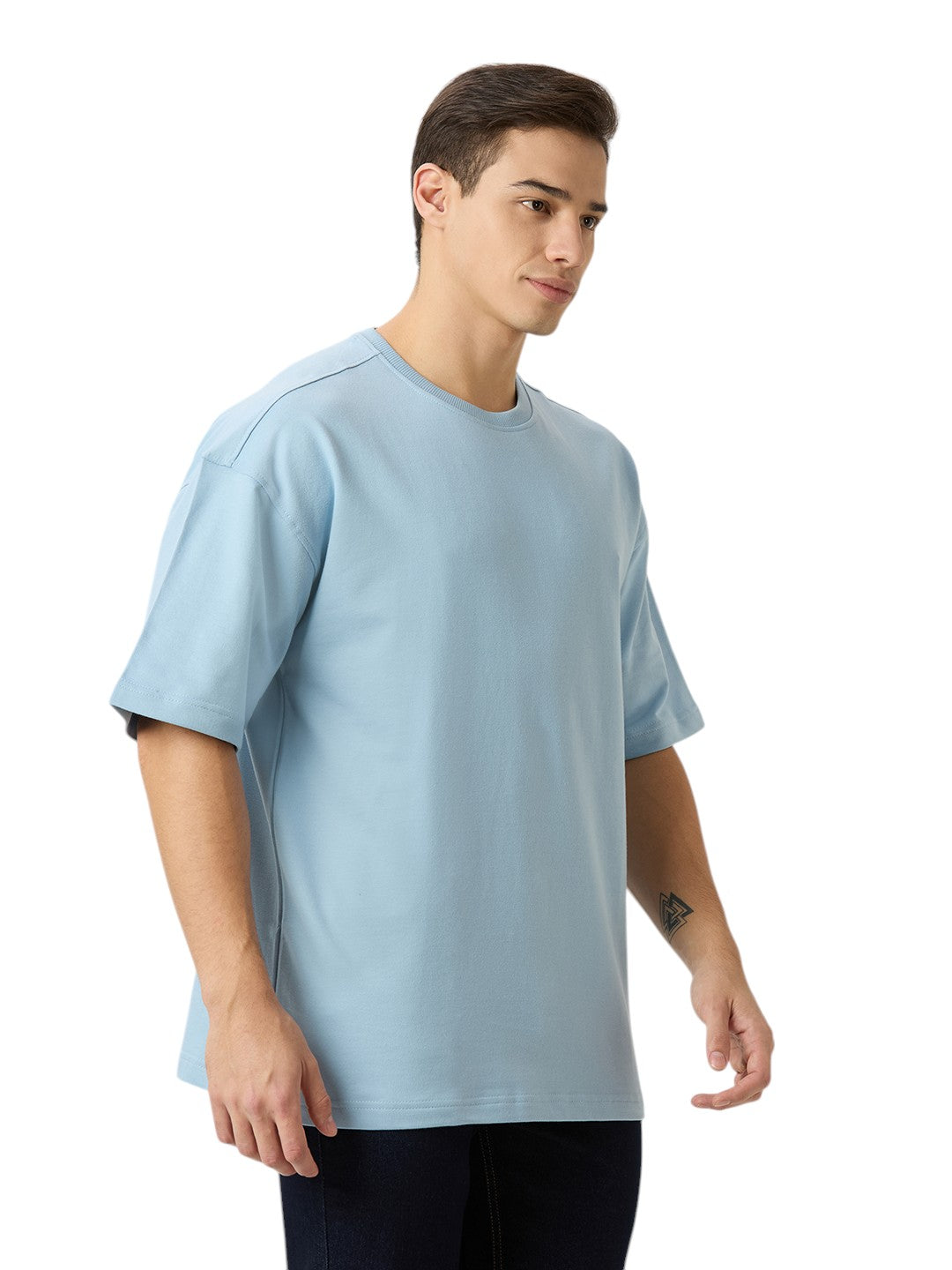 Men's Solid Cotton Oversized Premium 260 GSM T-Shirt