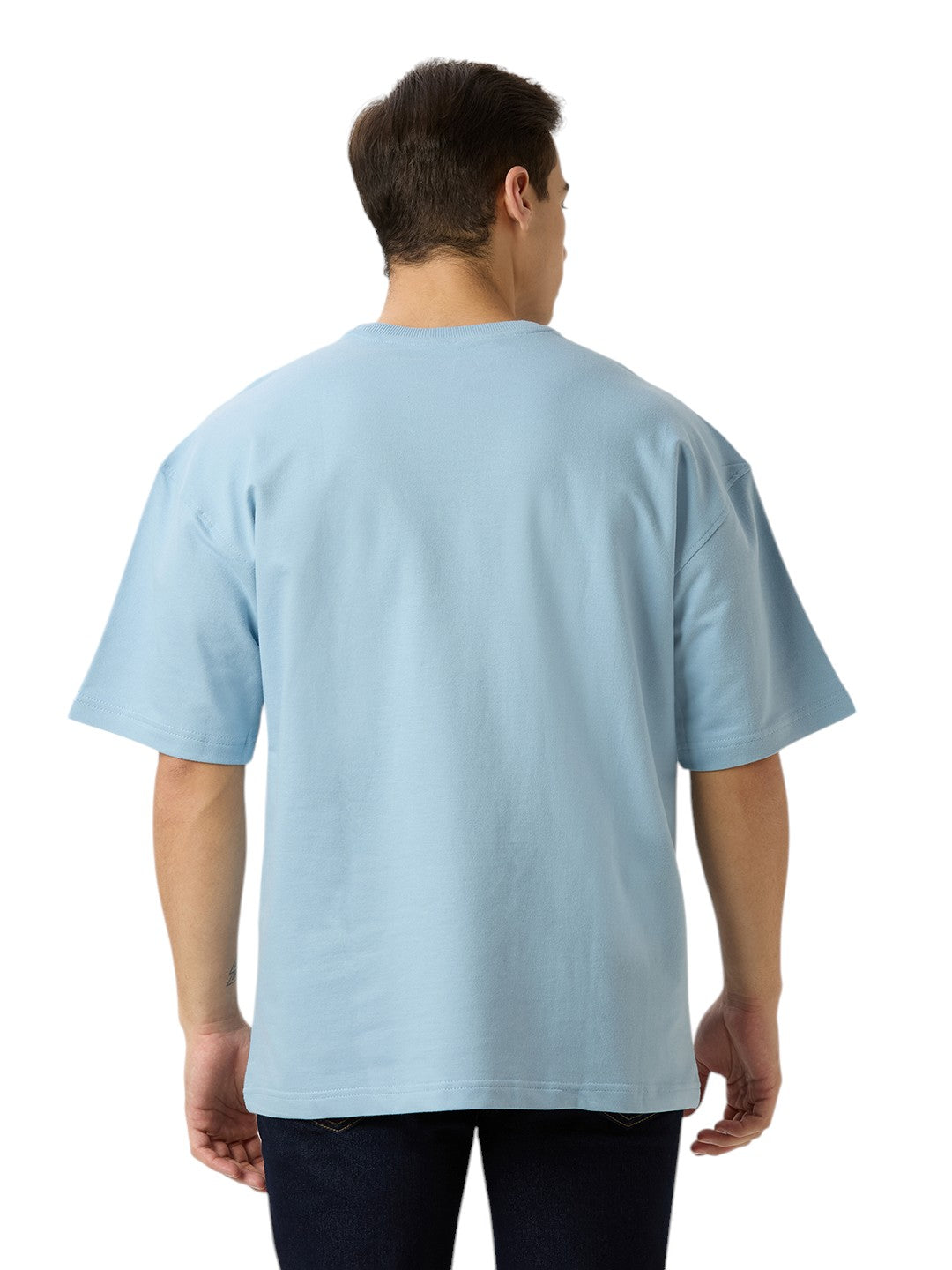 Men's Solid Cotton Oversized Premium 260 GSM T-Shirt