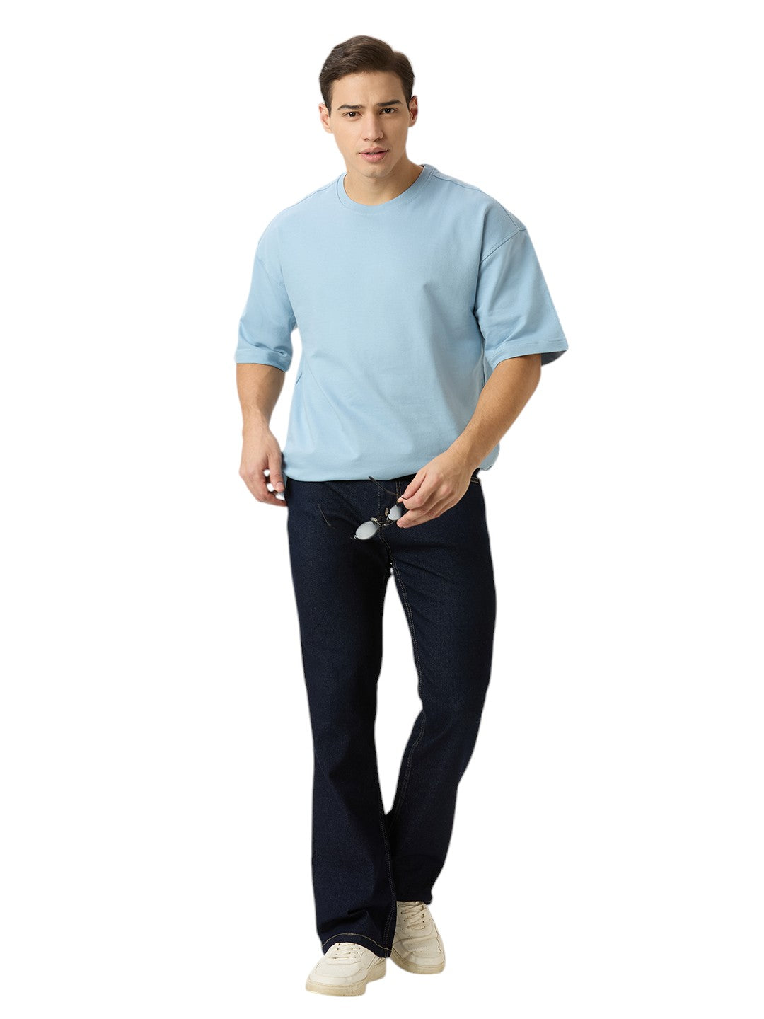 Men's Solid Cotton Oversized Premium 260 GSM T-Shirt