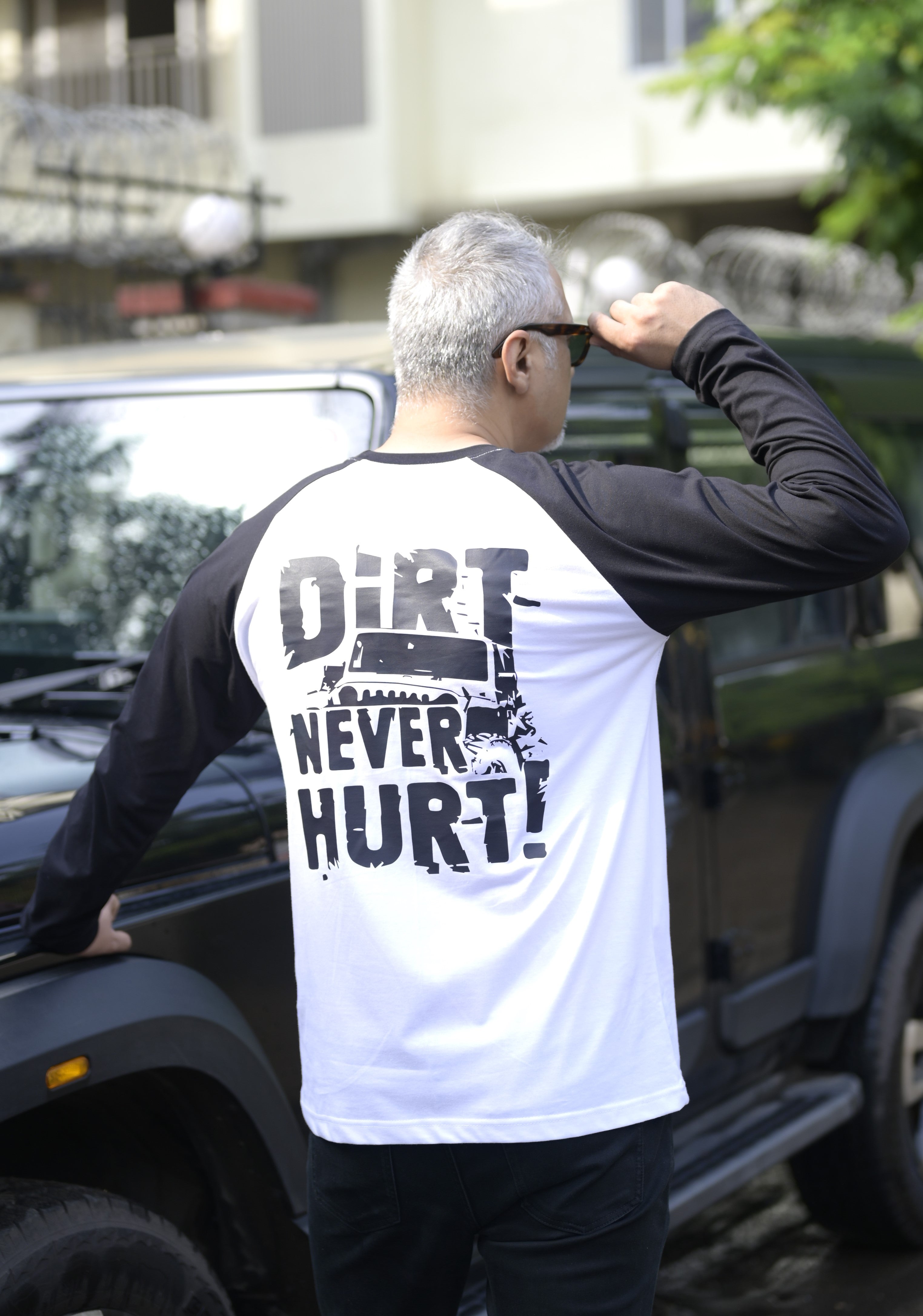 THAR Raglan Style Full Sleeve Cotton Graphic Print 180 GSM T-Shirt