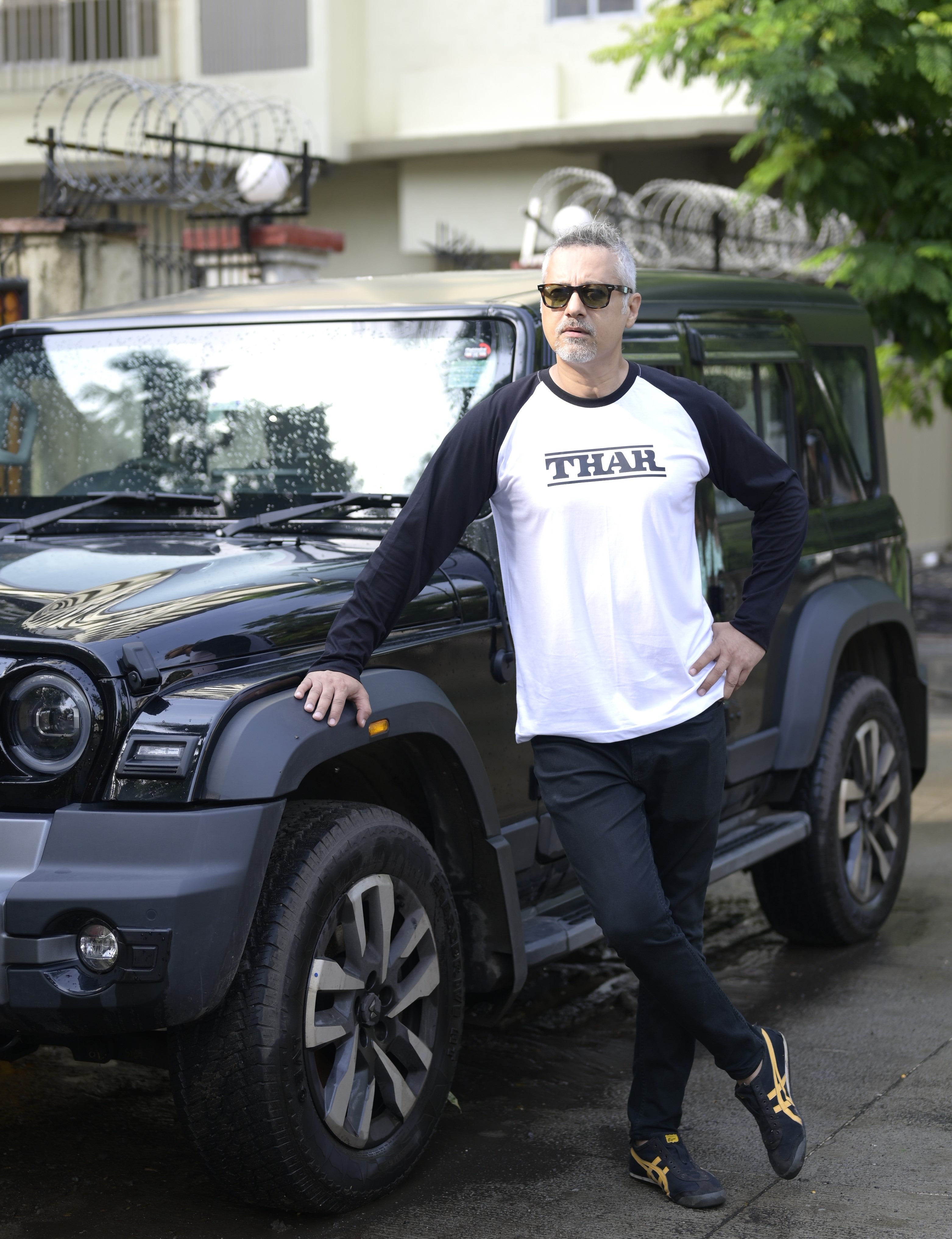 THAR Raglan Style Full Sleeve Cotton Graphic Print 180 GSM T-Shirt