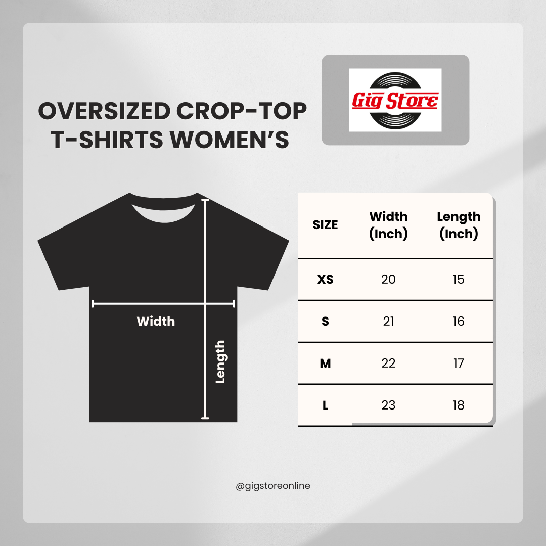 Women's Crop-Top Oversized Solid Cotton Premium 260 GSM T-Shirt