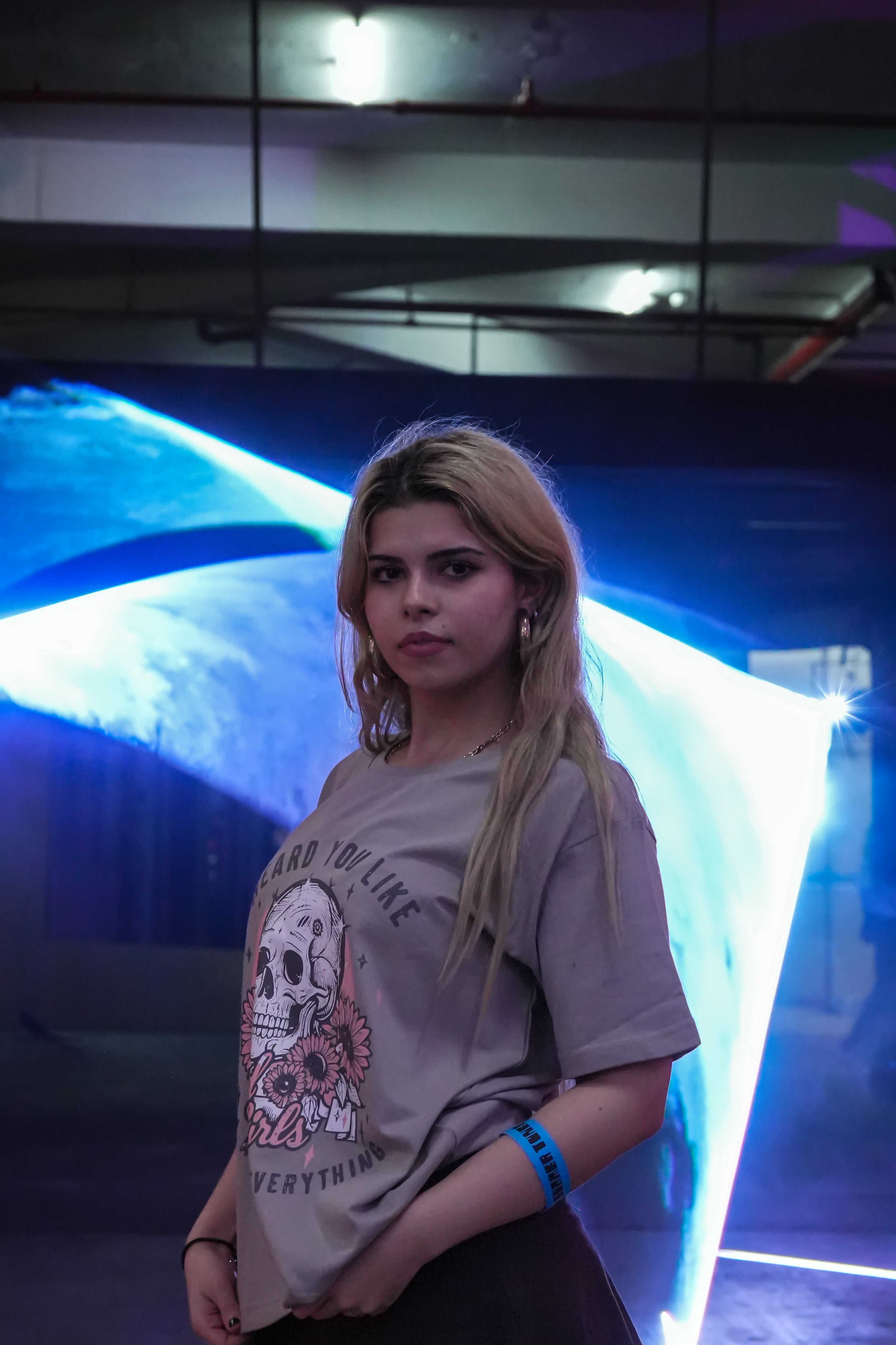 Women's Printed "I Heard You Like Bad Girl" Cotton Oversized Premium 220 GSM T-Shirt